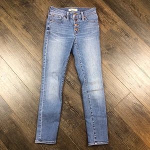 Madewell Mid-Rise Skinny Crop Jeans Pants Denim 23